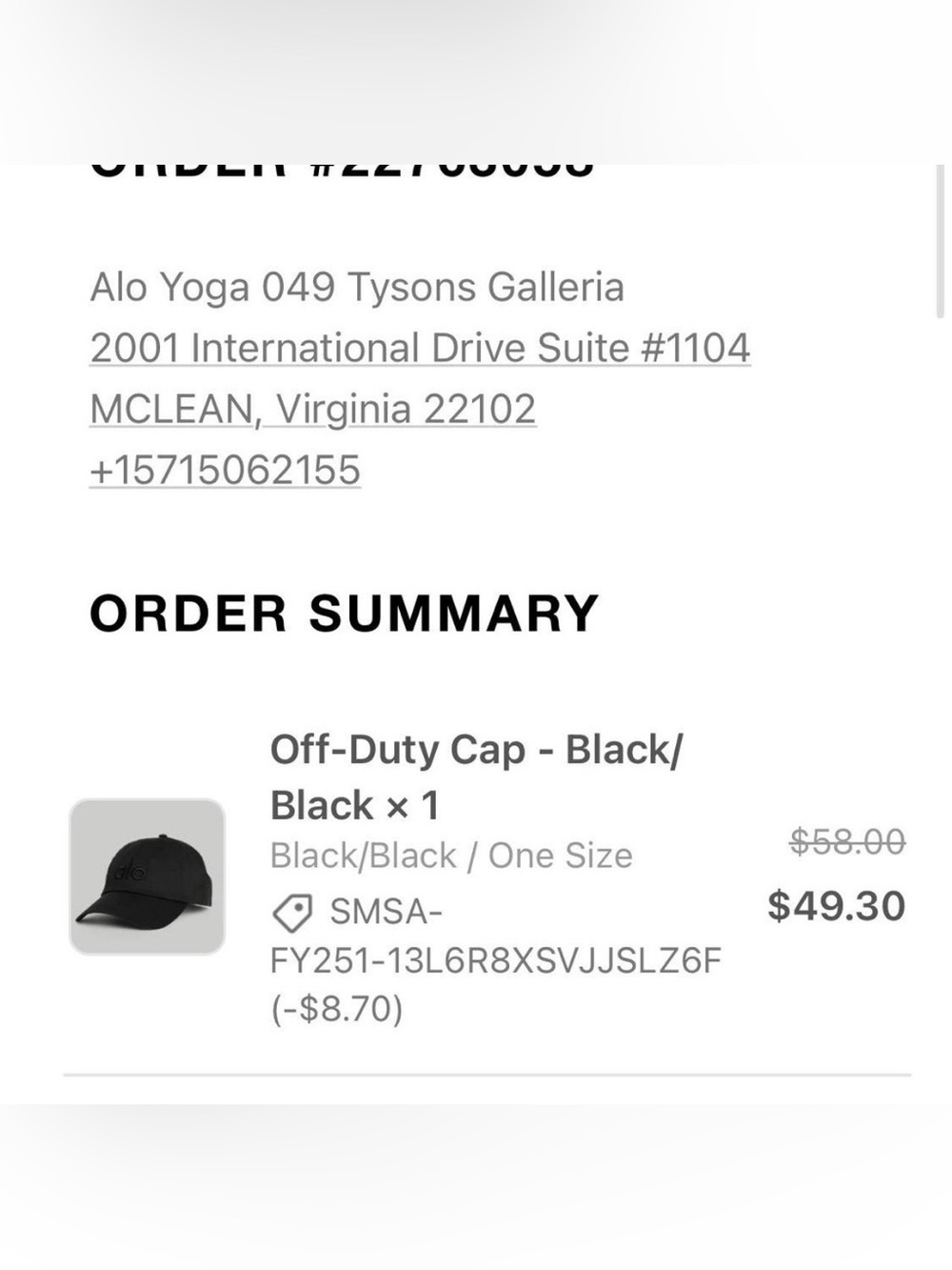 ALO Yoga Off Duty Cap Embroidered Logo Cap - Picture 2 of 2